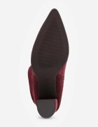 ideal Botine cu toc și carâmb drapat Miliana Bej Bordo