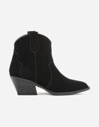 ideal Botine Din Piele Negre Tip Cowboy Cu Toc Conic Lianessea