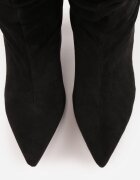 ideal Botine drapate pe toc geometric Carisma Negre