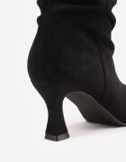 ideal Botine drapate pe toc geometric Carisma Negre