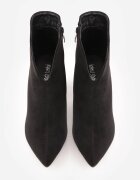 ideal Botine elegante pe toc gros cu carâmb cu decupaj în formă de V Calvori Negre