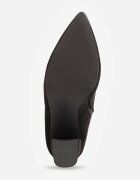 ideal Botine elegante pe toc gros cu carâmb cu decupaj în formă de V Calvori Negre