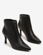 ideal Botine Negre Clasice cu toc cui cu vârf ascuțit Rileosa