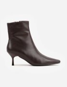 ideal Botine Petariva cu toc stiletto tip clepsidră Maro