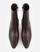 ideal Botine Petariva cu toc stiletto tip clepsidră Maro