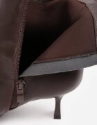 ideal Botine Petariva cu toc stiletto tip clepsidră Maro