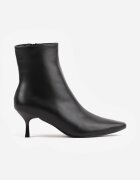 ideal Botine Petariva cu toc stiletto tip clepsidră Negre