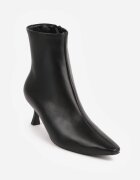 ideal Botine Petariva cu toc stiletto tip clepsidră Negre