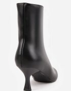 ideal Botine Petariva cu toc stiletto tip clepsidră Negre