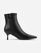 ideal Botine Petariva cu toc stiletto tip clepsidră Negre