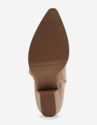 ideal Ciocate cu toc conic jos cu carâmb decorat cu broderie Vross Bej închis