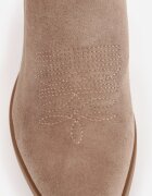 ideal Ciocate cu toc conic jos cu carâmb decorat cu broderie Vross Bej închis