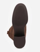 ideal Cizme cu toc pătrat stilizate ca din piele întoarsă Obiara Maro