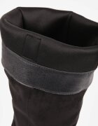 ideal Cizme cu toc pătrat stilizate ca din piele întoarsă Obiara Negre