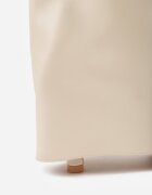 ideal Cizme elegante cu toc stiletto și gambă netedă care imită o crac de pantaloni Eilany Bej