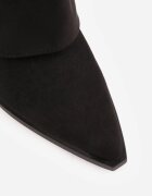 ideal Cizme în stil cowboy cu carâmb care imită o crac de pantaloni pe toc conic Sone Negre