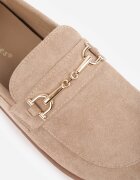 ideal Mocasini barefoot cu cataramă decorativă și branț moale Saied Maro Bej închis