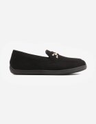 ideal Mocasini barefoot cu cataramă decorativă și branț moale Saied Maro Negri