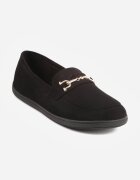ideal Mocasini barefoot cu cataramă decorativă și branț moale Saied Maro Negri