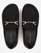 ideal Mocasini barefoot cu cataramă decorativă și branț moale Saied Maro Negri