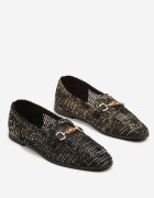 ideal Mocasini Negre Loafersy cu fata ajurată Kolarila