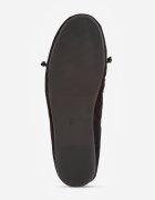 ideal Mocasini Negri cu Cusături Decorative cu Mărgele și Fundă Mountainthorne