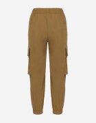 ideal Pantaloni Verde din Bumbac Tip Cargo cu Talie Înaltă Koloriela
