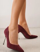 ideal Pantofi cu toc metalic Benia Bordo
