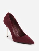 ideal Pantofi cu toc metalic Benia Bordo