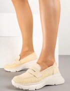 ideal Pantofi multicolori pe talpă groasă cu carâmb împletit Elliorias