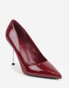 ideal Pantofi stiletto lăcuiți cu toc metalic subțire Faenisa Bordo