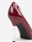 ideal Pantofi stiletto lăcuiți cu toc metalic subțire Faenisa Bordo