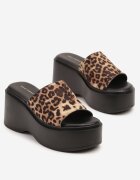 ideal Papuci Leopard Clasici cu Talpă Groasă Faladenia