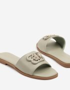 ideal Papuci Verde cu Ornament Metalic Roniqia