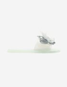 ideal Papuci Verde deschis cu Floare 3D și Zirconii Lurieta