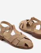 ideal Sandale Bej închis Gladiator închise cu cataramă Kolarisea