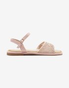 ideal Sandale Roz cu Fir Metalic Divisra