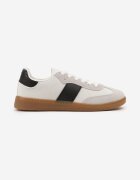 ideal Sneakers Alb-Negru Retro în Stil Teniși Clasici Tanonea