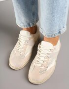 ideal Sneakers Bej în stil de Tenisi Clasici cu Cusături Decorative Emloti