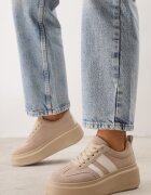 ideal Sneakers Bej închis Iconici Tenisi pe platformă cu pană Elisara