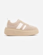 ideal Sneakers Bej închis Iconici Tenisi pe platformă cu pană Elisara