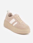 ideal Sneakers Bej închis Iconici Tenisi pe platformă cu pană Elisara