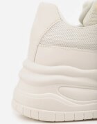 ideal Sneakers Bej pe Talpă Groasă Decorate cu Mărgele Amomera