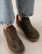 ideal Sneakers cu talpă de cauciuc și vârf larg Arlenia Verzi