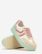 ideal Sneakers galben deschis în stilul tenișilor clasici pe talpă groasă Grelritia