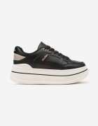 ideal Sneakers negre cu talpă groasă decorate cu sclipici Kariven