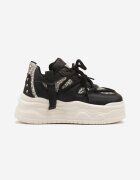 ideal Sneakers Negri Streetwear cu platformă cu sclipici și aplicații Maivessa