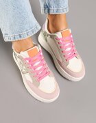ideal Sneakers roz-bej cu Sclipici și Ornamente Metalice Pillara