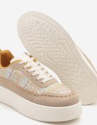 ideal Sneakerși Bej închis cu talpă groasă și parte superioară împletită Nilavanea