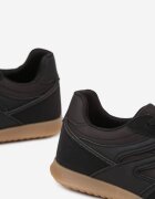 ideal Sneakerși Negri Stil Tenis Decorați cu Model Geometric Fesilia